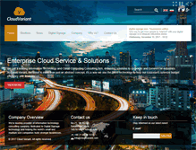 Tablet Screenshot of cloudvariant.com